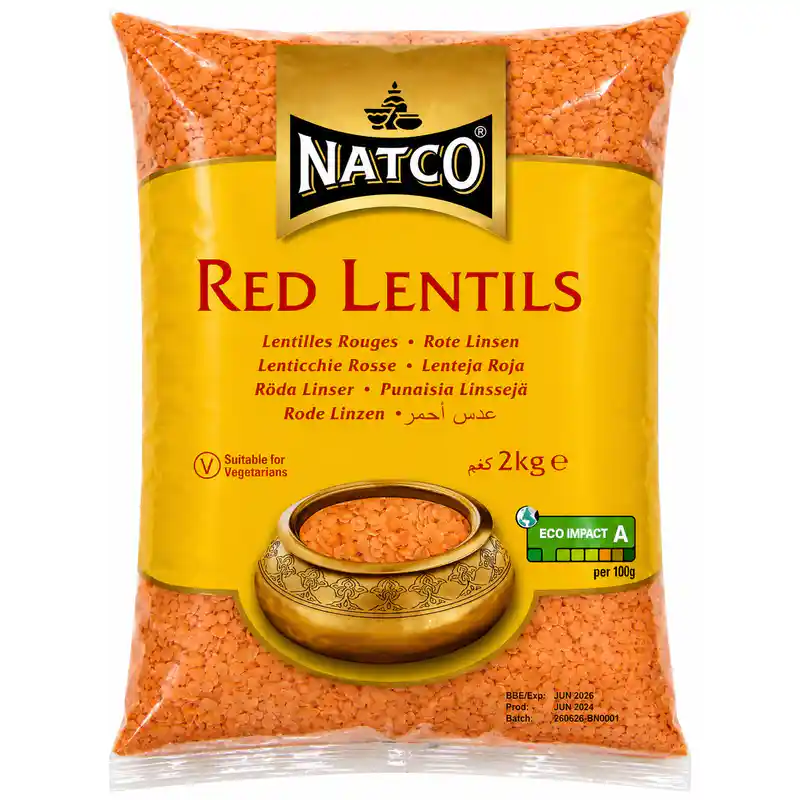 Natco Red Lentils, 2 kg