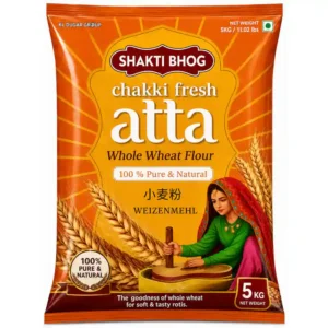 Shakti Bhog Chakki Fresh Atta, 5 kg