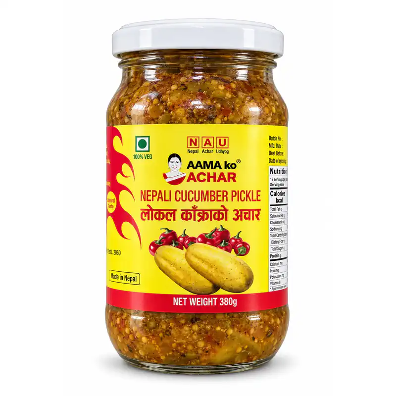 Aama Ko Achar Nepali Cucumber Pickle, 380 g