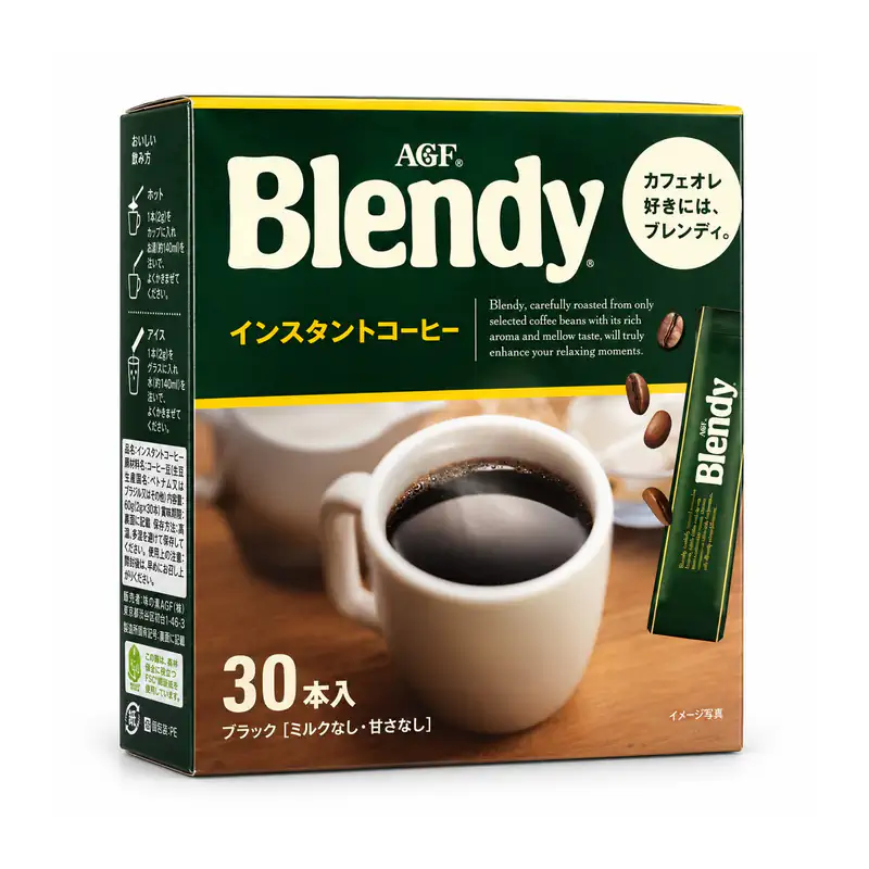 AGF Blendy Instant Coffee, 30 Sticks